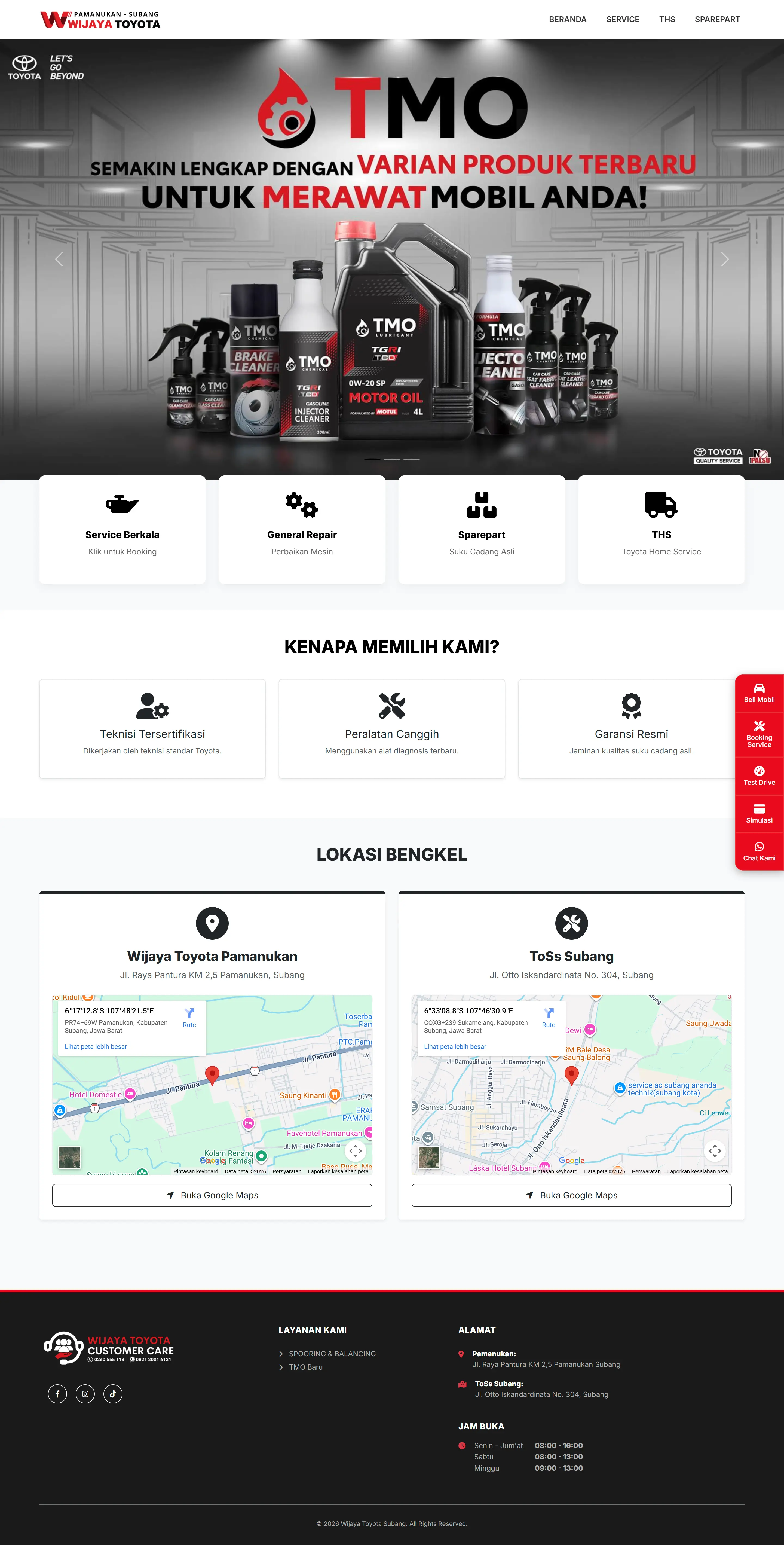 bengkel.wijayatoyotasubang.com